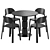 Contemporary Artu Dining Set: Beads+ Eddie 3D model small image 2