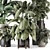 Woodstone Indoor Plant Set 3D model small image 2