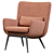 Minimalistic Modern Cammy Armchair 3D model small image 2