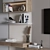 Modern Bedroom Furniture Set TV Table Shelf 3D model small image 3