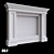 Customizable Gypsum Fireplace Portal 3D model small image 1