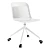 Minimalist White Chair Design 3D model small image 1