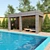 Aluminum Pool Pergola Kit: 3D Beauty 3D model small image 3