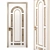 Baroque Style Classic Door 3D model small image 1