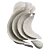 Modern Wave Sculpture Abstract Decor 3D model small image 5