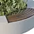 Urban Plant Bench Set 06 3D model small image 4