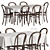 Scandinavian Dining Set IKEA 3D model small image 1