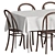 Scandinavian Dining Set IKEA 3D model small image 3