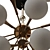 Exquisite Copper Finish Chandelier 3D model small image 2