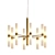 Modern Polished Brass Chandelier Model 3D model small image 1