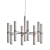 Modern Polished Brass Chandelier Model 3D model small image 3