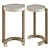 Elegant Belize Side Table 3D model small image 1