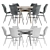 Modern Chic Dining Set 103 3D model small image 4