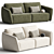 Modern Montana Sofa for Sale. 3D model small image 1