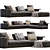 Modern Seating Solution by Minotti 3D model small image 2