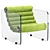 Retro 'Hyaline' Armchairs by Fabio Lenci 3D model small image 1