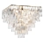 Asymmetric Deco Crystal Chandelier 3D model small image 2