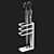 Modern Steel Umbrella Holder Stand 3D model small image 1