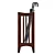 Solid Wood Umbrella Stand, UV Unwrapped 3D model small image 2
