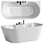 ABBER AB9299 Acrylic Bathtub 3Ds Max Model 3D model small image 1