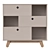 Modern Latte Drawer Organizer Cabinet 3D model small image 3