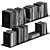 Sleek Book Collection Set 3D model small image 1