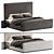 Luxury Hylan Bed Collection 3D model small image 2
