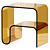 Elegant Akeilius Acrylic Side Table 3D model small image 1