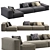 Boca Navi Sofa Set 2 3D model small image 2