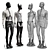 BDSM Themed Mannequins for Display 3D model small image 6