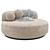 Eichholtz Björn Round Sofa Sand 3D model small image 3