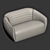 Seamless Textured Lobby Sofa Model 3D model small image 2