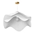 Modern Fabric Pendant Chandelier 3D model small image 4