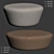 Modern Beat Pouf by Andreu World 3D model small image 6