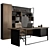 Executive Boss Desk Furniture Collection 3D model small image 1