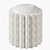 Chic boucle corner pouf 3D model small image 3