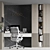 Modern Home Office Furniture Set 3D model small image 3