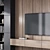 Modern TV Wall Decor Set 3D model small image 2