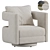 Modern Swivel Armchair Collection 3D model small image 1