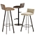 Modern Fabric Barstool GREG Variants 3D model small image 2