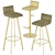 Modern Fabric Barstool GREG Variants 3D model small image 4