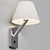 Modern Steel Wall Lamp Light 3D model small image 7