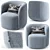 Tailored Menik Chair with Cushion 3D model small image 8