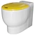 Saniline MINIME Children's Ceramic Toilet 3D model small image 2