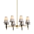 Modern Ventana 8-Light Chandelier 3D model small image 1