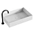 Modern Rectangular Washbasin Collection 3D model small image 3