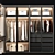 Modern Wardrobe with Turbosmooth Effect 3D model small image 3