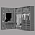 Modern Wardrobe with Turbosmooth Effect 3D model small image 4