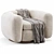 Sleek Mod Armchair by Studio27 3D model small image 4