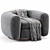 Sleek Mod Armchair by Studio27 3D model small image 5